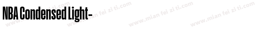 NBA Condensed Light字体转换